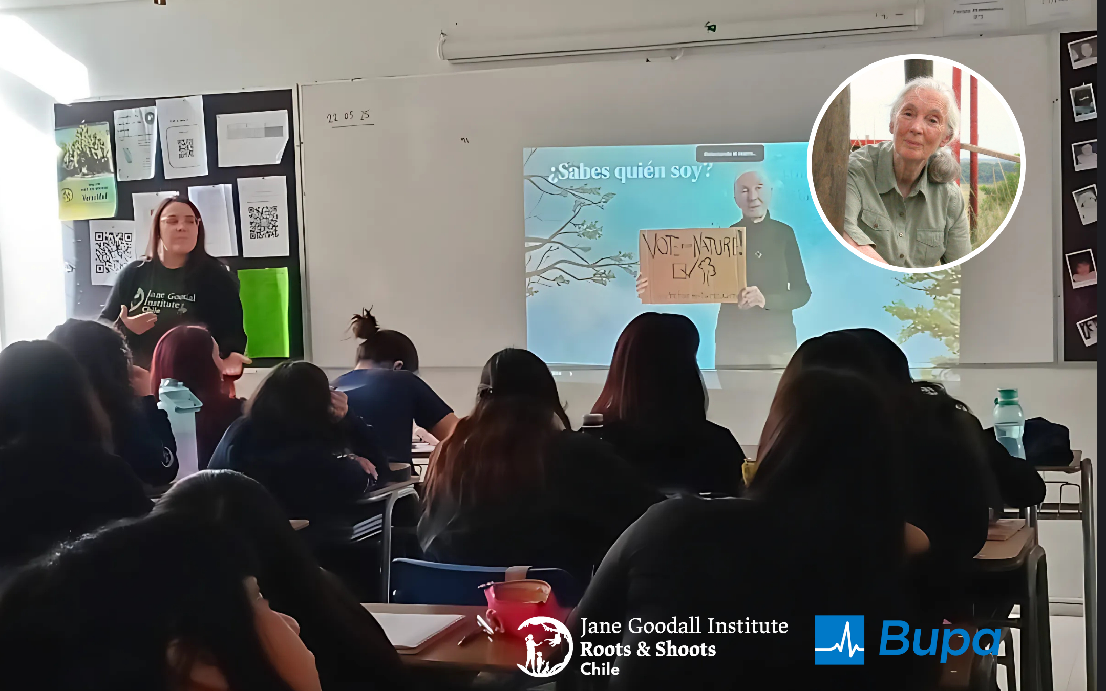 Del aula a un futuro sostenible: Más de un CENTENAR DE JÓVENES conoció el LEGADO de JANE GOODALL en Chile y el mundo